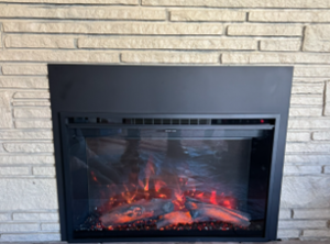 Converted Wood Burning Fireplace to Modern Flames RedstoneTraditional  Electric Fireplace Insert